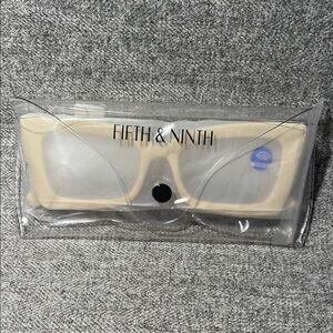 Anthropologie Fifth & Ninth Blue Glasses NWT